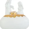 J-Line Kerststal Maria Jozef Op Steen Resine Wit/Goud Online