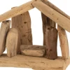 J-Line Kerststal Simple Drijfhout Naturel Small Clearance