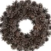 J-Line Krans Deco Dennenappels Donker Bruin Flash Sale