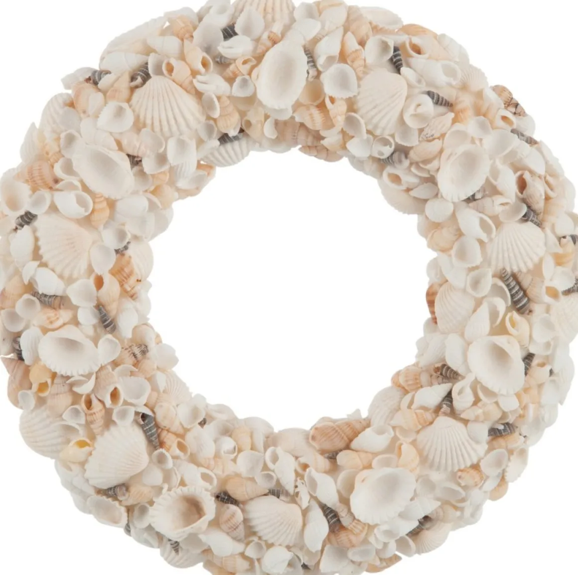 J-Line Krans Deco Mix Schelpjes Beige/Grijs Small Store