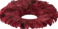 J-Line Krans Deco Veren Bordeaux Cheap