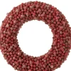 J-Line Krans Rond Bessen Plastiek Rood Large Cheap