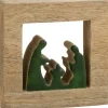 J-Line Kribbe Vierkant Hout Groen/Naturel Small Online