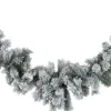 J-Line Slinger Ophangend Met 2 Kwastjes Deco Besneeuwd Plastiek Wit Clearance