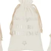 J-Line Zak Kerst Engels Velvet Wit Small Assortiment Van 3 Sale