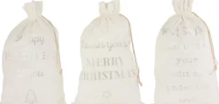J-Line Zak Kerst Engels Velvet Wit Large Assortiment Van 3 Outlet