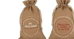 J-Line Zak Kerst Frans Jute Naturel Medium Assortiment Van 2 Shop