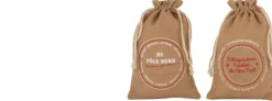 J-Line Zak Kerst Frans Jute Naturel Small Assortiment Van 2 Sale