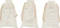 J-Line Zak Kerst Frans Velvet Small Assortiment Van 3 Fashion