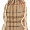 J-Line Zak Kerst Ruit Textiel Beige/Bruin Small - 4 Stuks Best Sale