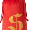 J-Line Zak Kerst S Velvet Rood Medium - 4 Stuks Cheap