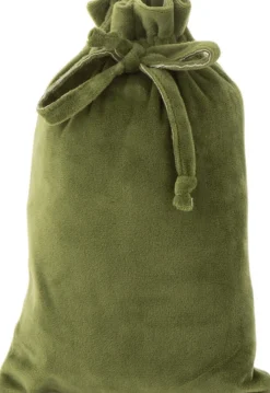 J-Line Zak Kerst Velvet Kaki Groen Small - 4 Stuks Best