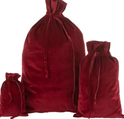 J-Line Zak Kerst Velvet Rood Large Best Sale