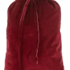 J-Line Zak Kerst Velvet Rood Medium - 4 Stuks Cheap