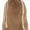 J-Line Zak Kerst Zacht Textiel Bruin Medium - 4 Stuks Flash Sale