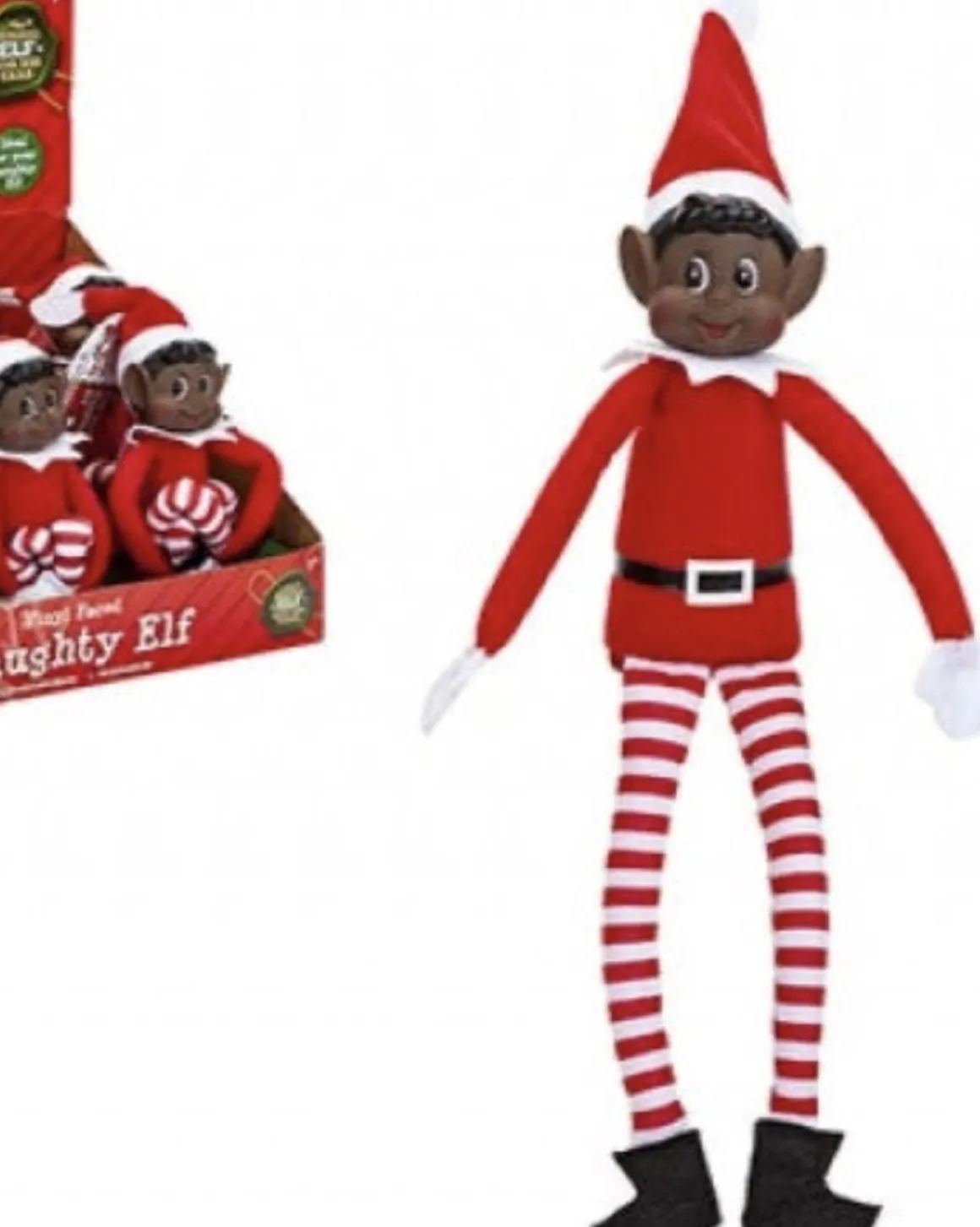 Elves Behavin Badly Jongen - Zwart/Donkerbruin - Kerst - Pop - Kerstmis Traditie - Naughty Elves - Discount