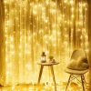 J-Pro Lichtgordijnen^ Curtain Light 3X2M Lichtsnoer Op Netstroom - Tuinverlichting Led - Lichtslinger - Led Lichtgordijn 3X2M