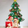 Hs J.S & I.R Vilten Kerstboom – Kinderen – Klittenband – Kinderkerstboom – Kerstboom Voor Kinderen – Kerstcadeau – Speelgoed – Versiering – Muurboom Hot