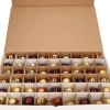 Bellatio Decorations Kerstspullen Opbergers^Kerstballen Opbergbox - 2 Stuks Vakjesdozen Voor 54 Kerstballen Van 6 Cm