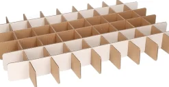 Bellatio Decorations Kerstspullen Opbergers^Kerstballen Opbergbox - Vakjesdoos Voor 54 Kerstballen Van 6 Cm