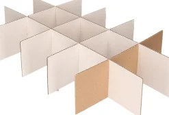 Bellatio Decorations Kerstspullen Opbergers^Kerstballen Opbergbox - 5X Vakjesdoos Voor 15 Kerstballen Van 10 Cm