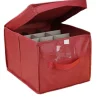 Bellatio Decorations Kerstspullen Opbergers^Kerstballen Opruimen/Opbergen Opbergbox Voor 24 Kerstballen 30 X 39 - Kerstballen Boxen/Dozen
