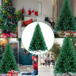 Alizendeh Kunstkerstbomen^Kerstboom 210 Cm - 750 Flexibel Te Vormen Takken - Zeer Dicht Takkenstelsel - Eenvoudige Opbouw Zonder Gereedschap - Onderhoudsvriendelijk En Herbruikbaar - Kunstkerstboom Net Echt - Volle Kerstboom- Groen