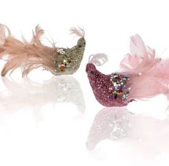 com-four Kerstboomdecoratie Vogel - Pauw Met Pailletten Voor Kerstboomdecoratie - Kunststof Vogels Met Clip Voor Kerst Best