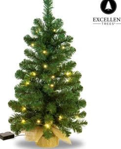 Excellent Trees Kunstkerstbomen^Kerstboom ® Led Jarbo 75 Cm Met Verlichting - Luxe Uitvoering - 55 Lampjes