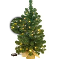 Excellent Trees Kunstkerstbomen^Kerstboom ® Led Jarbo 75 Cm Met Verlichting - Luxe Uitvoering - 55 Lampjes