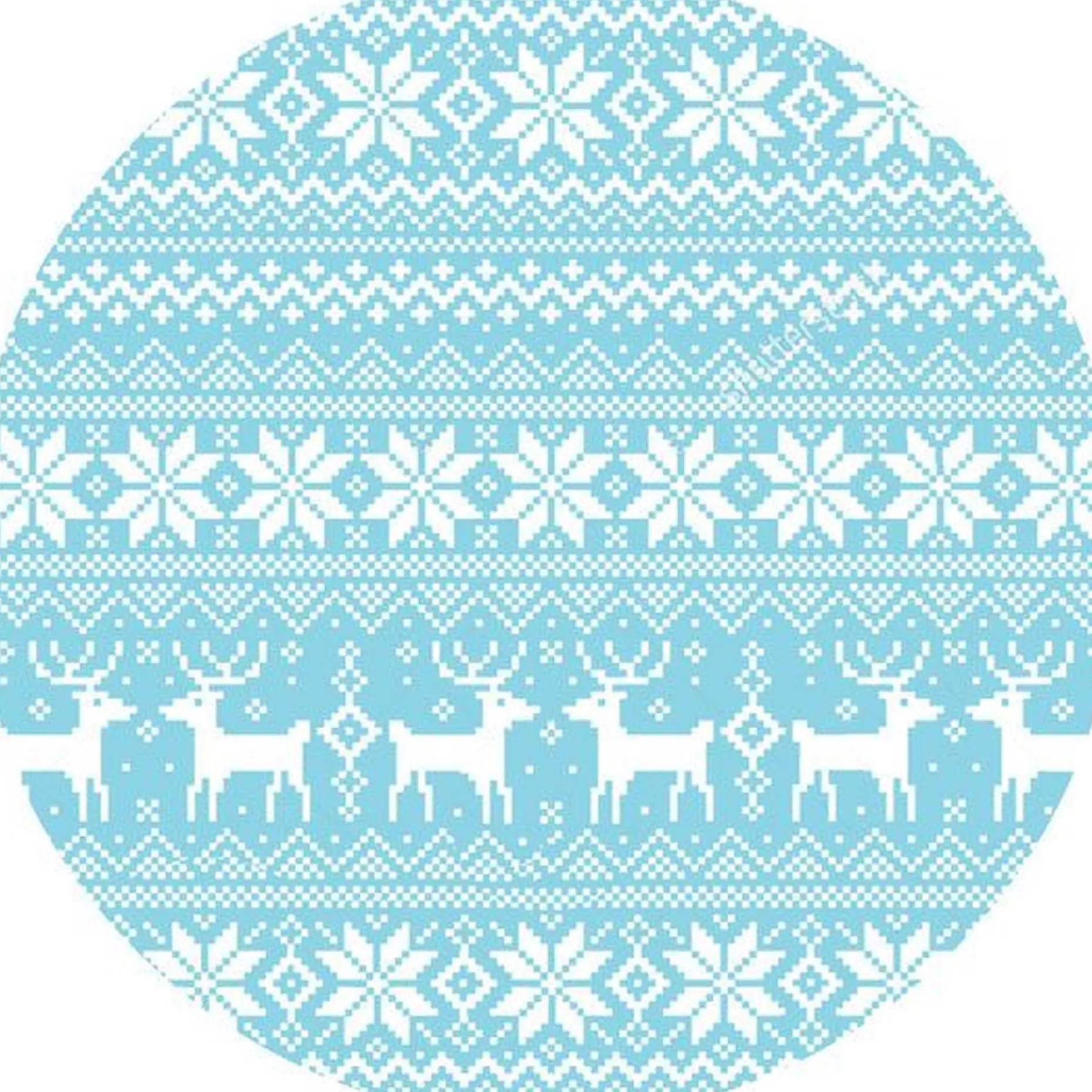 vloerkledenopvinyl.nl Kerstboomstandaarden^Kerstboom Kleed | Rendier Blauw