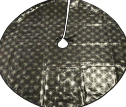 Koopman Kerstboomstandaarden^Kerstboom Kleed/Rok - Zwart - Diameter 95Cm - 3 Designs