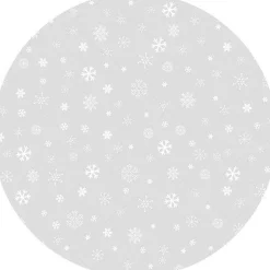 vloerkledenopvinyl.nl Kerstboomstandaarden^Kerstboom Kleed | Sneeuwvlokjes Lichtgrijs