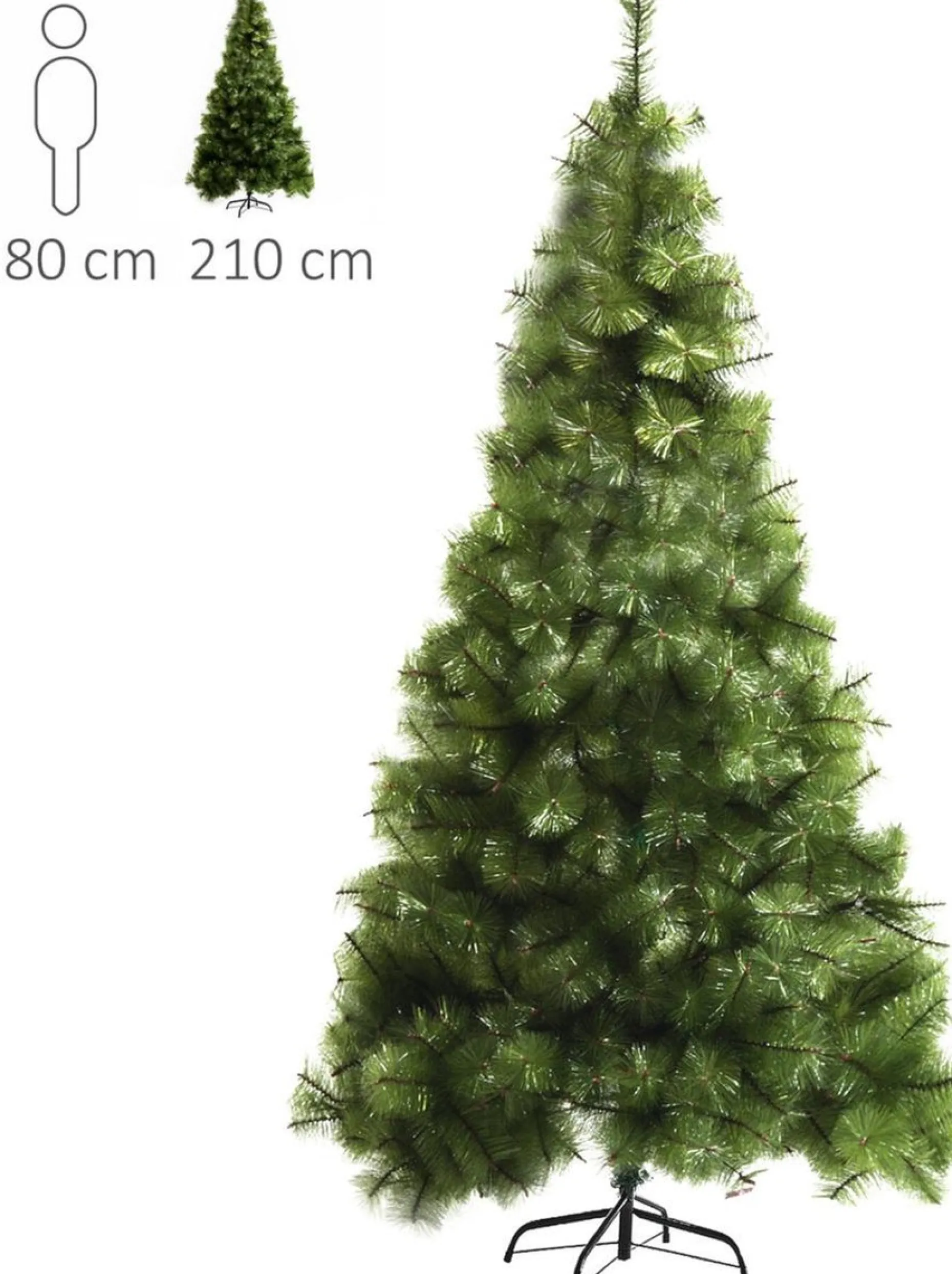 ChristmasGoodz Kunstkerstbomen^Kerstboom - Kunstkerstboom - Kunstkerstboom 210 Cm - H 210 X B 90 Cm