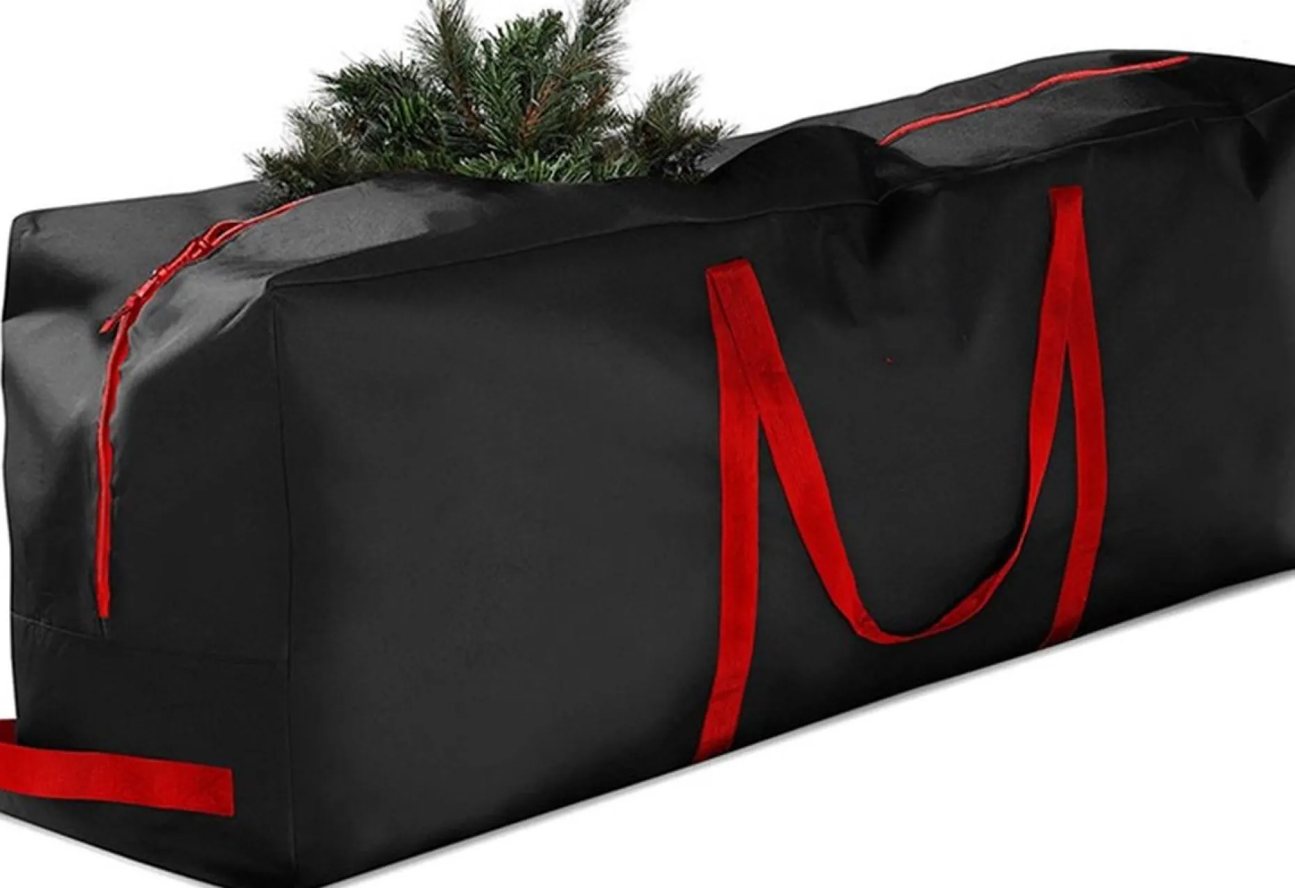 Merkloos Kerstspullen Opbergers^Kerstboom Opbergtas Kerst 165X38X76Cm Zwart Draagtas Opruimen Organisen