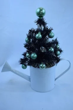 ZoeZo Design Kerstboom (Pje) In Metalen Gieter. Hoogte 37 Cm O 12 Cm Br 32 Cm, Kerststukje Flash Sale