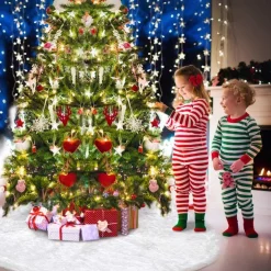 Selwo Kerstboomstandaarden^Kerstboom Rok, Grote Witte Kerstboom Rok Kerstboom Rok Schort Ornamenten Voor Kerstmis Jaar Decoratie Door (30 Inch / 78 Cm)