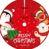 BTH Kerstboomstandaarden^Kerstboomrok Kerstkleed Kerstboomkleed Kerstversiering Kerstdecoratie Kleed Kerst Decoratie Merry Christmas Rood - 90Cm Rood, Merry Christmas2