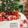 Deggo Kerstboomstandaarden^Kerstboomrok Wit Pluche, 90 Cm Boomrok Voor Kerstmis - Decoraties - Kerstboomkleed Om Kerstboomstandaard Af Te Dekken. Kerst - Kerstmis - Kerstboom