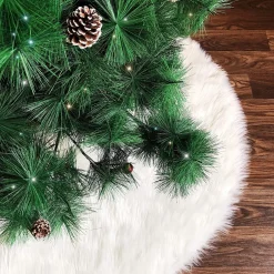 Deggo Kerstboomstandaarden^Kerstboomrok Wit Pluche, 90 Cm Boomrok Voor Kerstmis - Decoraties - Kerstboomkleed Om Kerstboomstandaard Af Te Dekken. Kerst - Kerstmis - Kerstboom