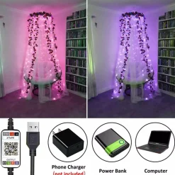 Merkloos Kerstboomverlichting^Kerstboomverlichting- Kerstverlichting - Led Verlichting - Smart Incl App + Usb - Kerstversiering - Kerstboom Licht