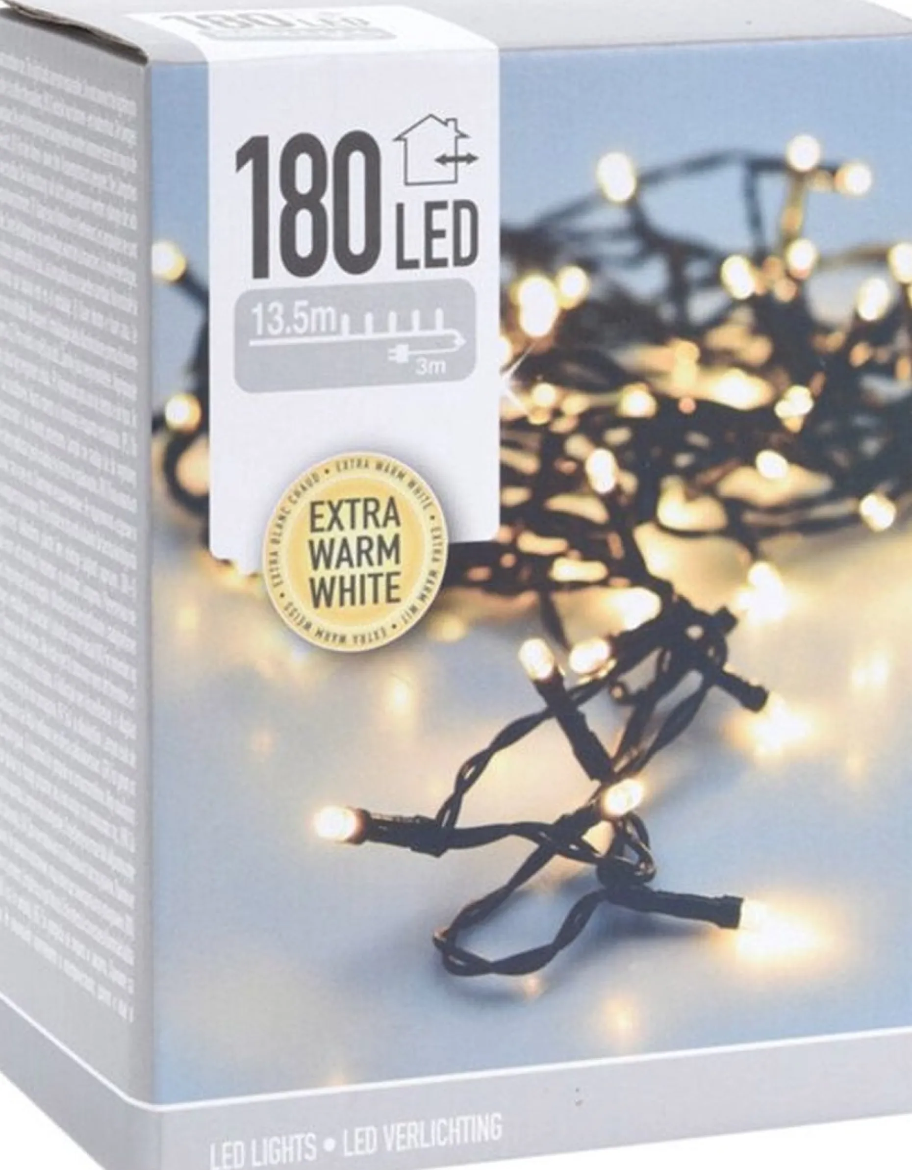 Merkloos Kerstboomverlichting^Kerstboomverlichting - 13,5 Meter - 180 Led's Binnen & Buiten