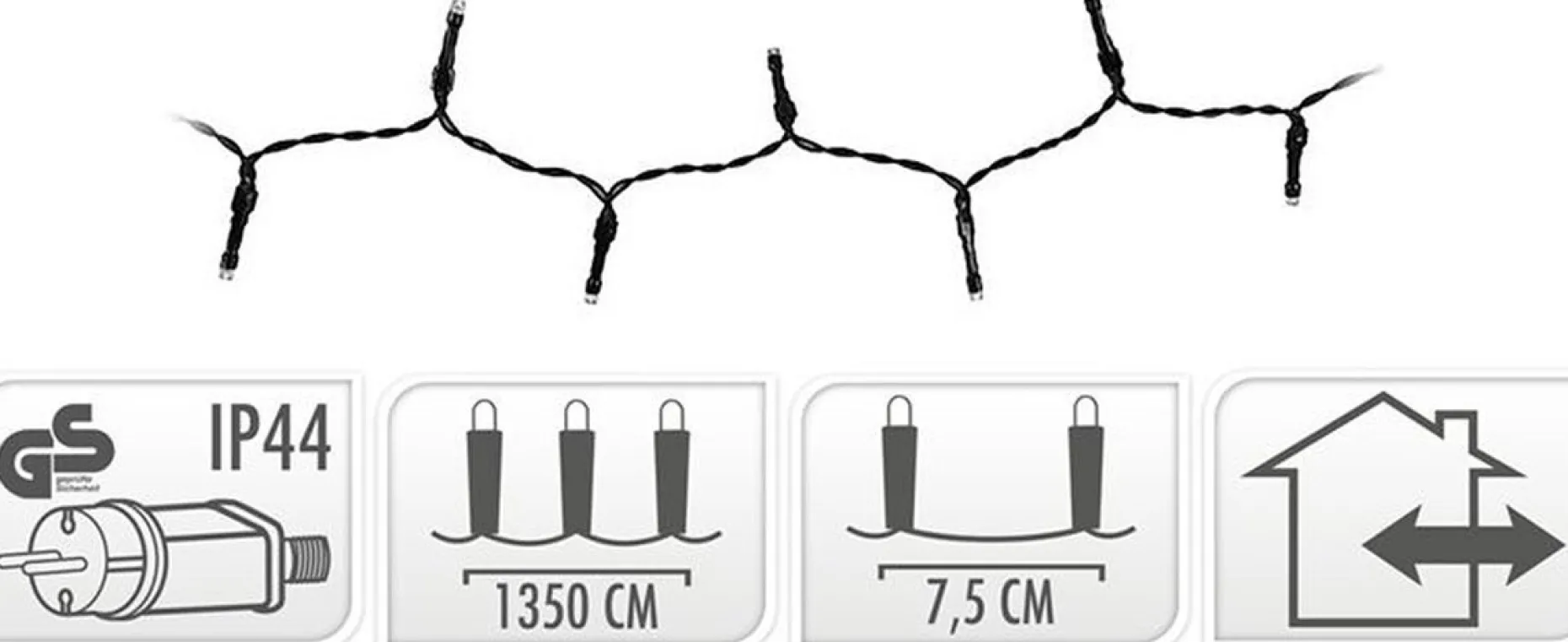 Merkloos Kerstboomverlichting^Kerstboomverlichting - 13,5 Meter - 180 Led's Binnen & Buiten