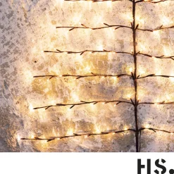 Home Society Decoratieve Kerstbomen^Kerstboom - Voor Aan De Muur - Inclusief Led Lampjes
