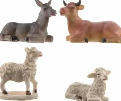 Decoris Kerst Dierenbeeldjes Van Polystone 9 Cm 8 Stuks Hot