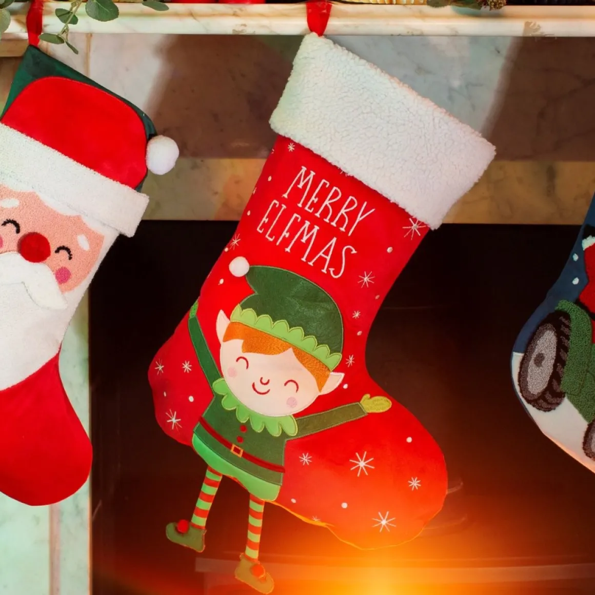 Sass u0026 Belle Kerstelf Christmas Stocking Van Sass & Belle - Decoratie Kerstsok Met Kerst Elf Met Bungelende Beentjes Store