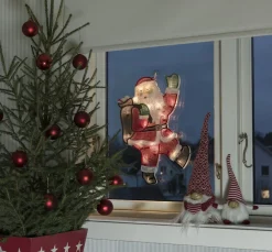 Konst Smide Verlichte Kerstfiguren^Kerstfiguur Voor Binnen - Kerstman - 20 Leds - 45 Cm Hoog
