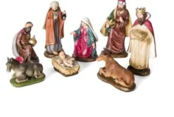 Merkloos Kerstgroep 8 Figuren Ca. 12Cm. (6528) Cheap