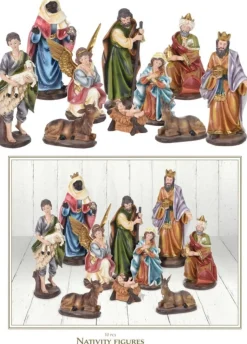 Nampook Kerstgroep - Kerstbeeldjes Voor Kerststal - Set Van 10 Stuks - 8 Tot 20 Cm Discount