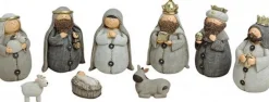 Merkloos Kerstgroep Met Losse Figuren Set 9-Dlg Best Sale